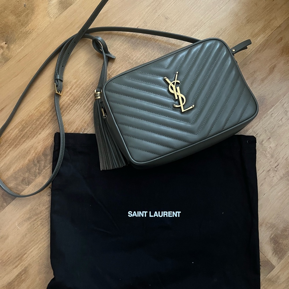 Saint Laurent Lou camera bag Grey